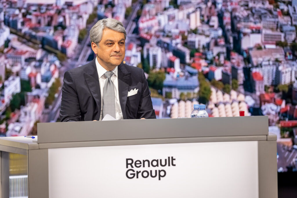 Luca de Meo se félicite des résultats du groupe Renault au premier semestre 2021.