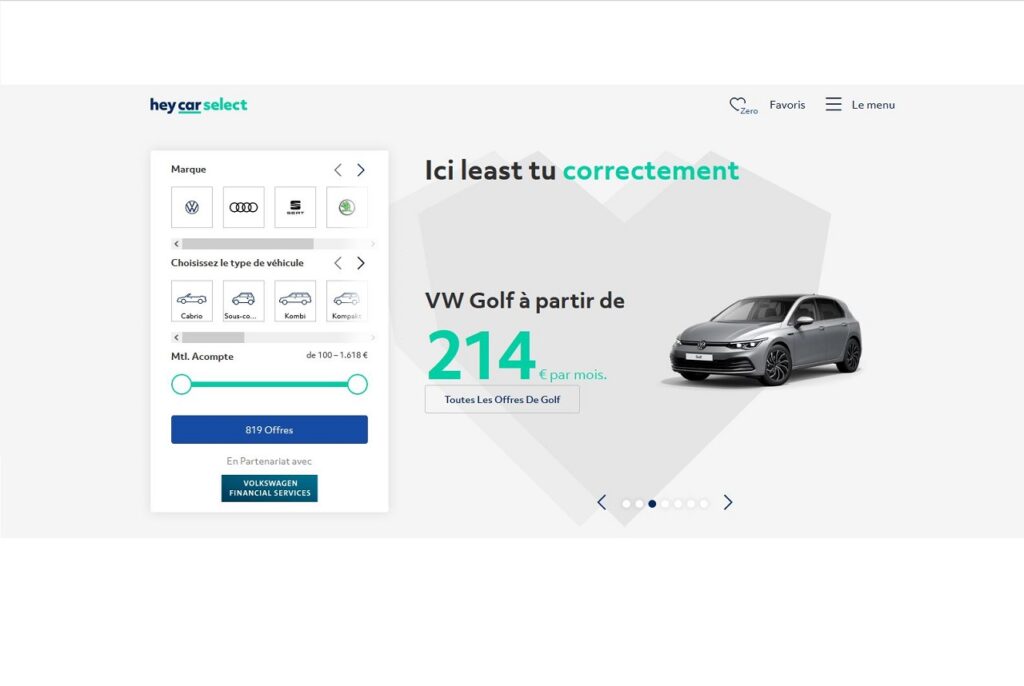 Heycar est disponible en Allemagne, en Grande-Bretagne et en Espagne.