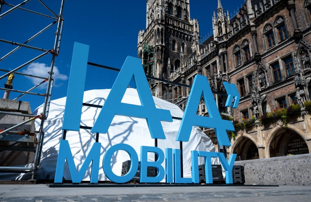Le salon de l'automobile de Munich est le premier rendez-vous européen du secteur depuis le début de la pandémie. (Photo by SVEN HOPPE / DPA / dpa Picture-Alliance via AFP)
