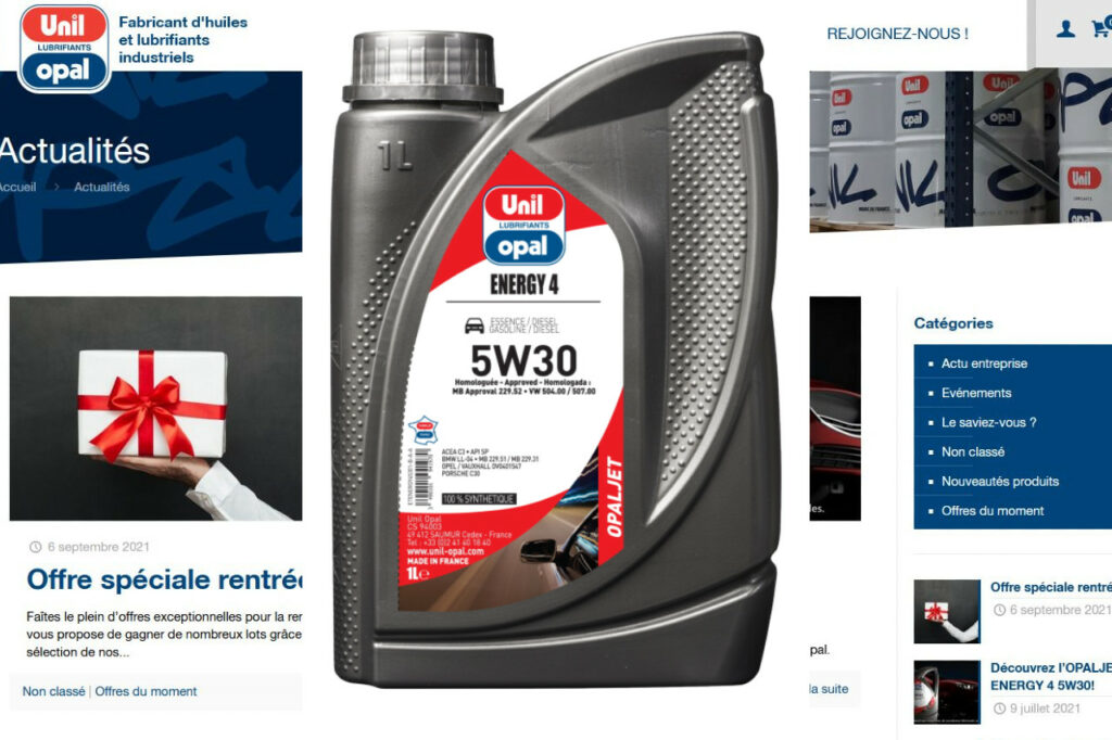 L'huile Energy 4 en 5W-30 couvre 31 % du parc.