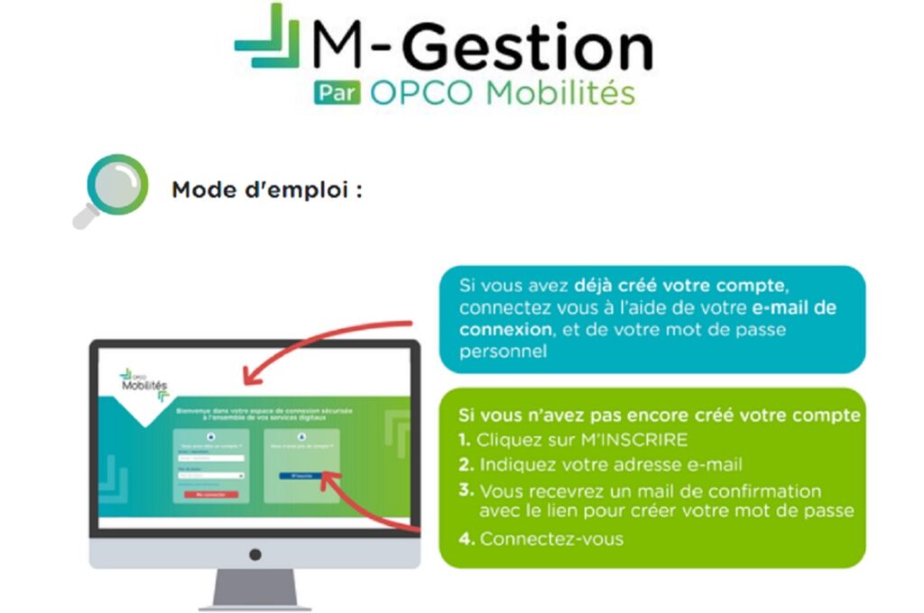 L'Opco Mobilités met notamment à disposition de ses adhérents l'application web