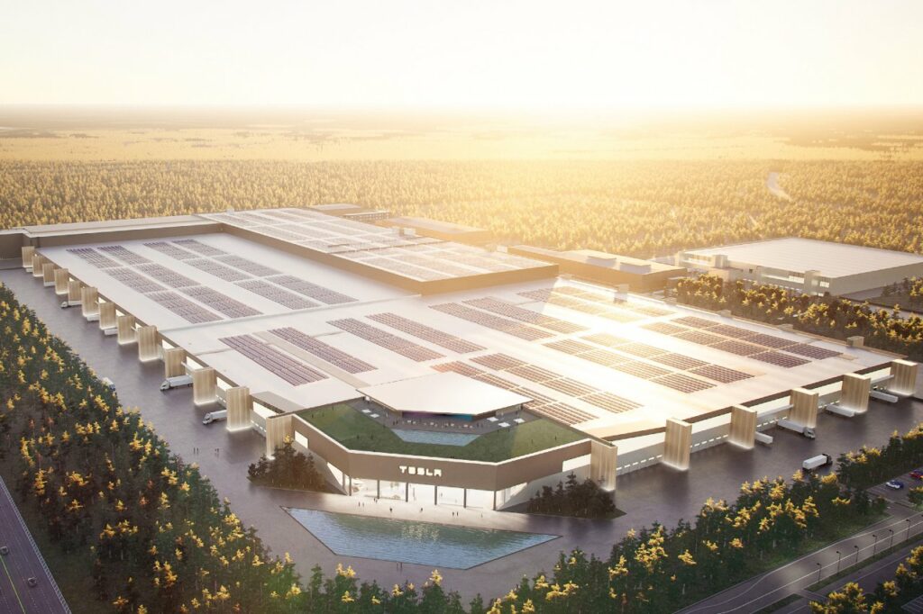 L'usine Tesla de Berlin était ouverte au public le 9 octobre 2021.
