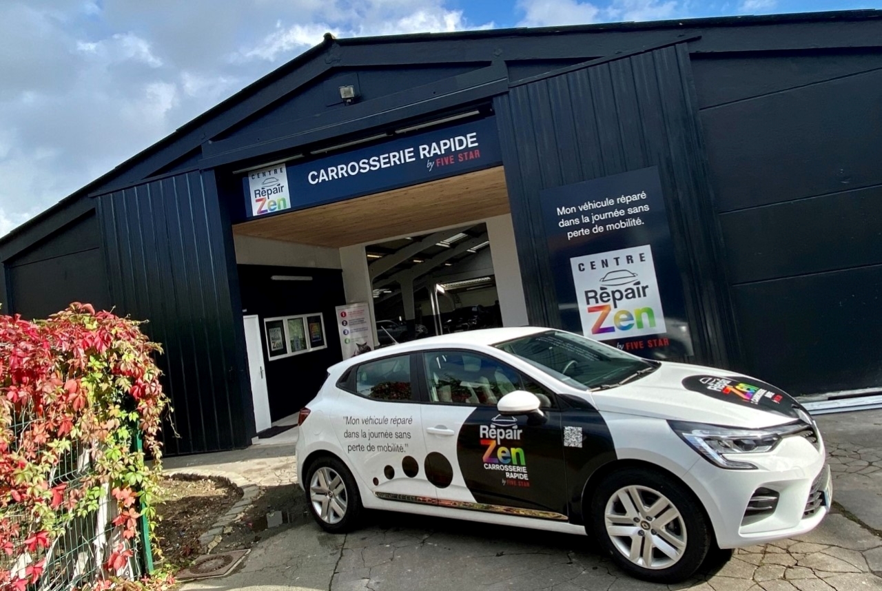 L'activité d'AutoRestit a démarré aux côtés de l'atelier de Wambrechies (59), première carrosserie à être entièrement dédiée au concept Repair Zen. © Centre Repair Zen/Five Star de Wambrechies