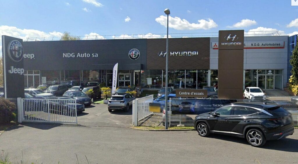 La concession N.D.G. Auto est sur le point d'être rachetée par le groupe SIMA (photo Googlestreet)