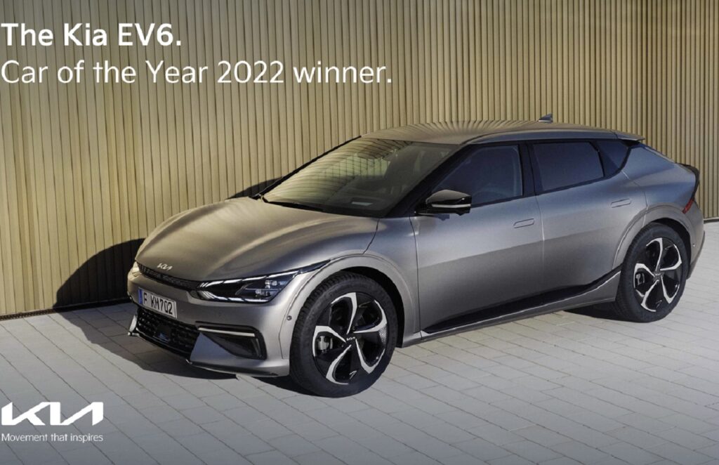 La Kia EV6 est élue Car of the Year 2022.
