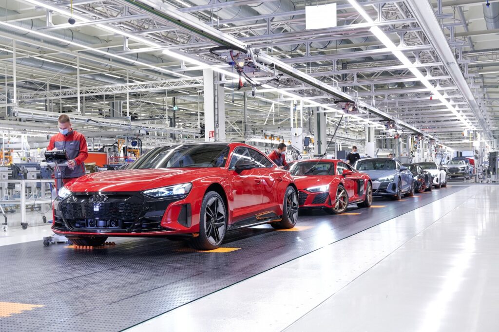 La nouvelle usine chinoise d'Audi, dédiée aux modèles électriques, commencera à produire fin 2024. 