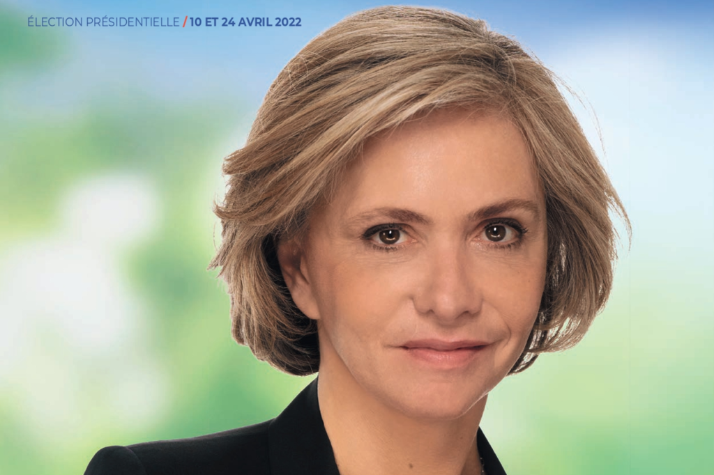 Valérie Pécresse, candidate Les Républicains à l'élection présidentielle. (Photo tirée de l'affiche de campagne de la candidate)