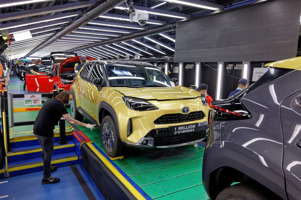 L'usine Toyota de Valenciennes (59) vient de produire sa millionième voiture hybride. © Samuel Dhote