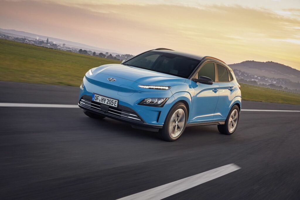 Le Hyundai Kona electric a totalisé 1 349 immatriculations au premier trimestre 2022 (+13,9 %). 