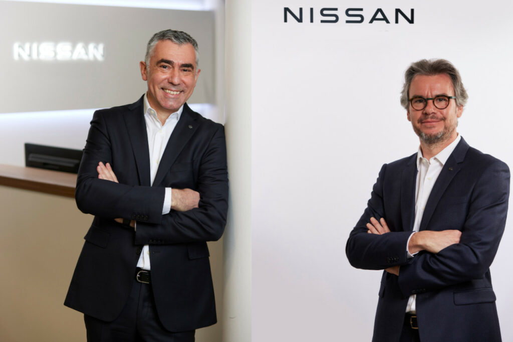 Richard Tougeron, directeur général, et Jérôme Biguet, directeur marketing de Nissan West Europe, depuis le 1er avril 2022. 