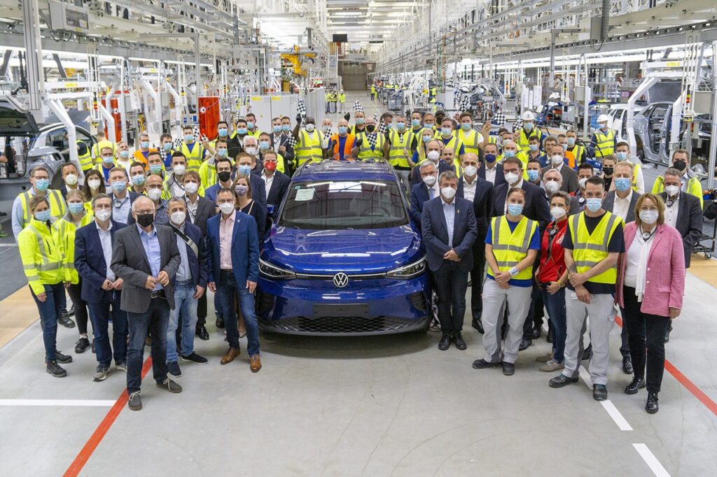 Depuis le 20 mai 2022, l'usine allemande d'Emden produit le VW ID.4. 