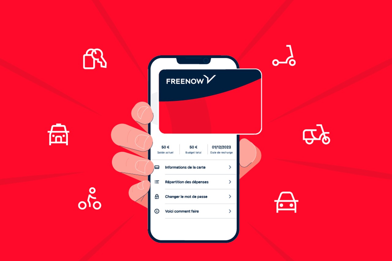 Freenow lance sa carte virtuelle de paiement pour la mobilité des salariés