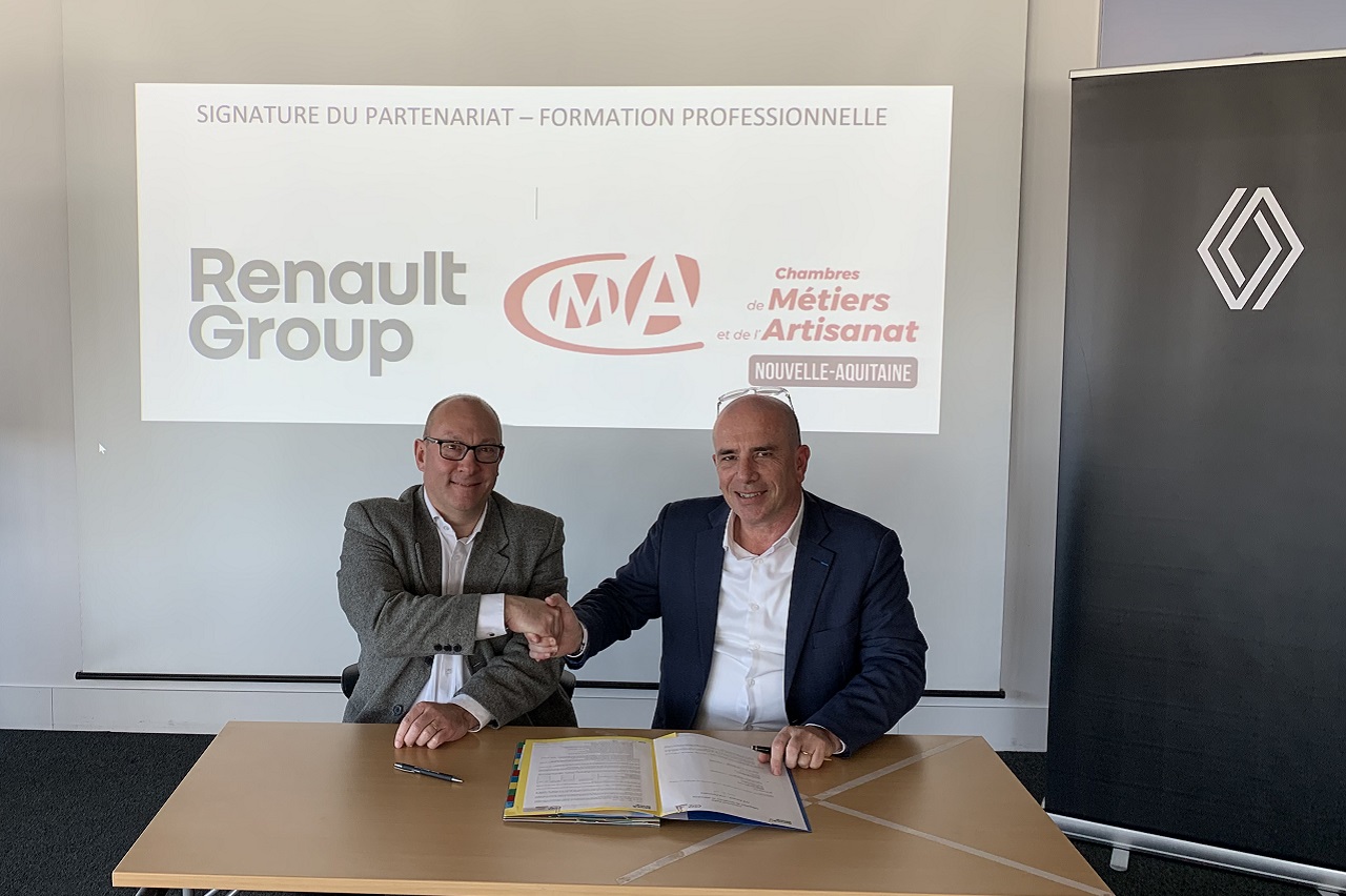 Formation : Renault et la CMA Nouvelle-Aquitaine prolongent l