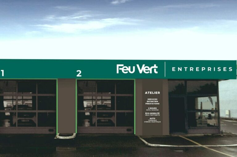 Un aperçu de ce à quoi ressembleront les futurs centres de Feu Vert Entreprises. ©FeuVert