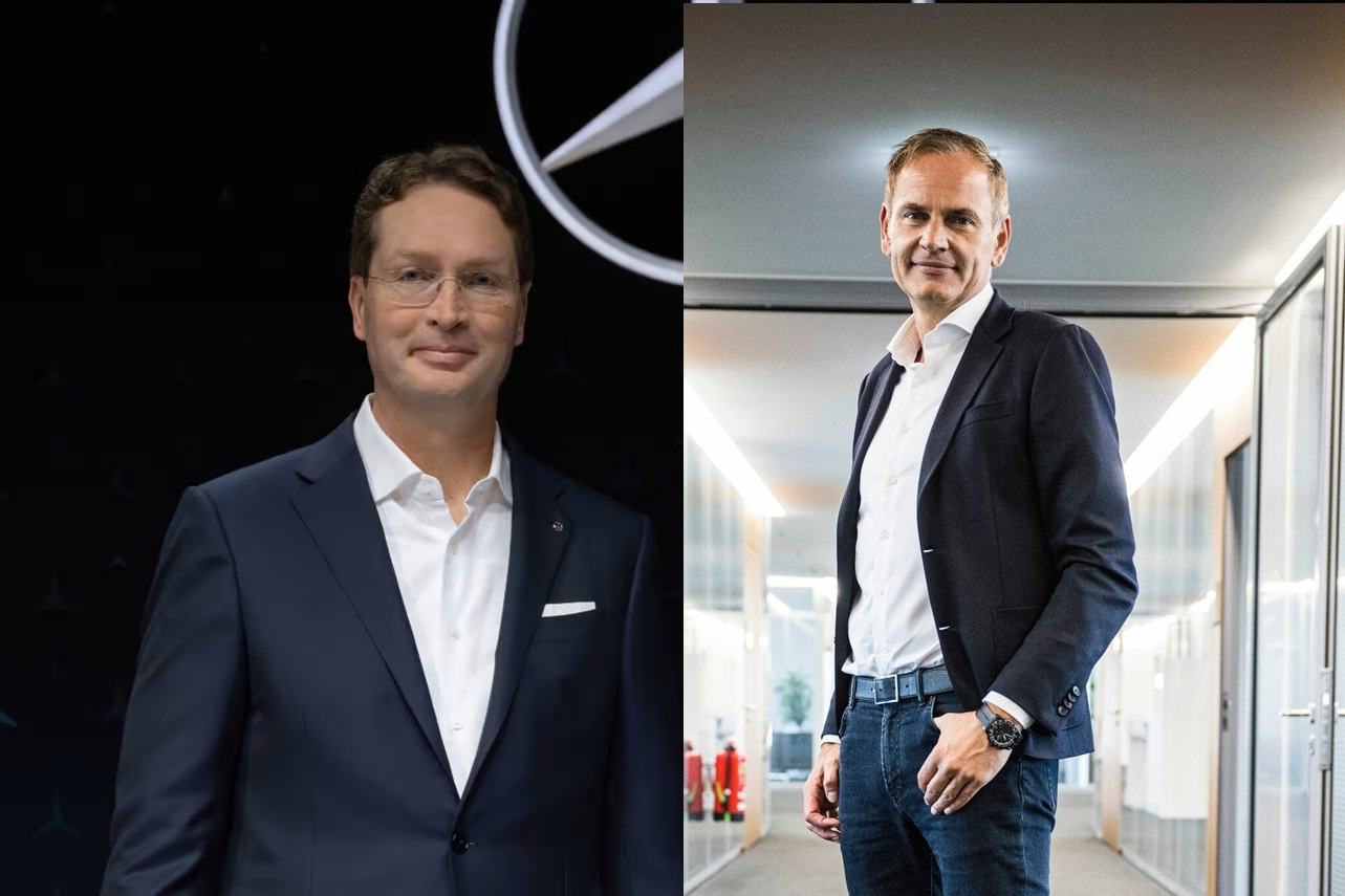 Ola Källenius, patron de Mercedes, et Oliver Blume, patron de Volkswagen Group