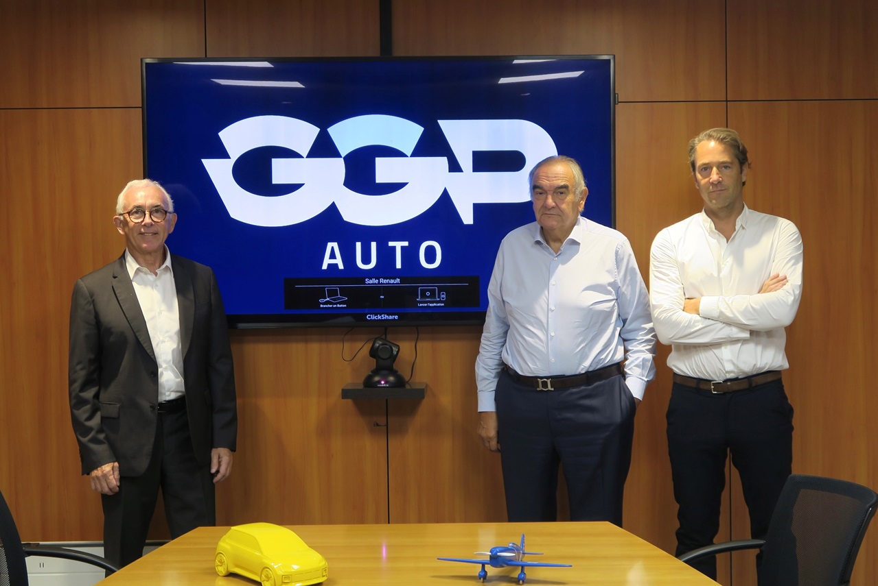 Michel Cordier, vice-président et directeur général, Jean-Marie Zodo, président, et Jean-Charles Cagnoncle, directeur général pour la marque et Renault et du pôle après-vente, du groupe GGP Auto. ©Le Journal de l'Automobile