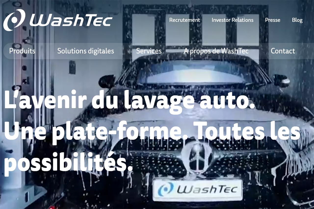 WashTec site internet