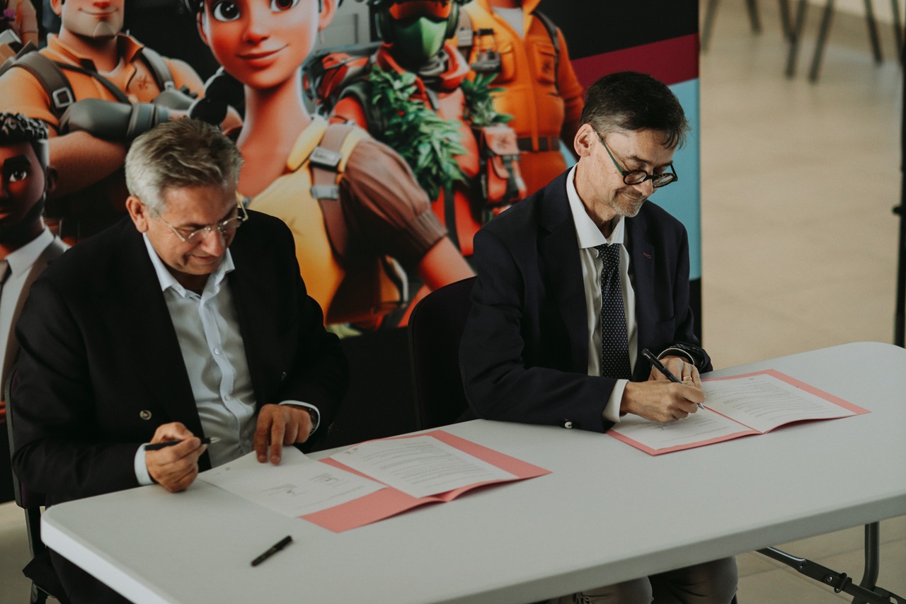 Benoît Briard directeur de l'après-vente du Groupe Bodemer et Benoît Bernard directeur général de l'Institut Lemonnier