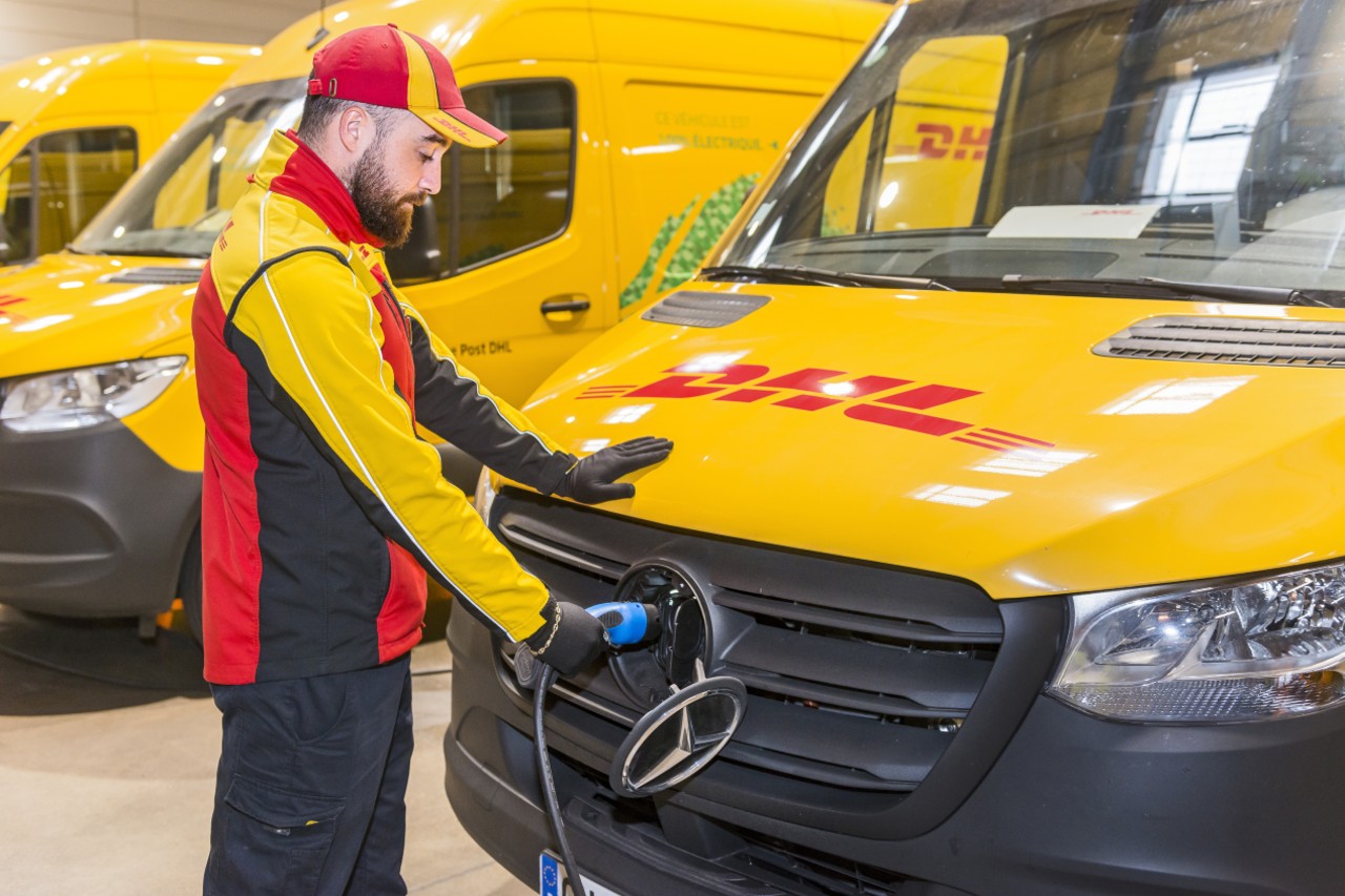 DHL Express flotte électrique utilitaires