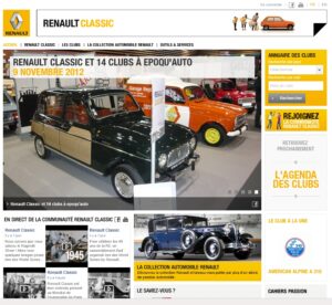 Renault lance son site pour les "Classic"