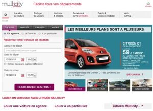 Citroën promeut le portail Multicity avec une offre LLD