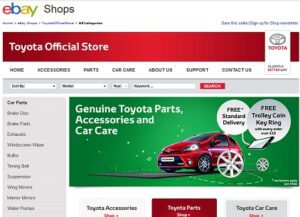 Toyota se met à la vente de pièces sur eBay !