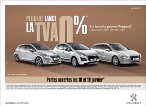 Peugeot offre la TVA !