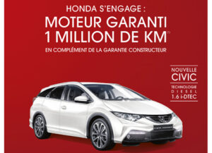 Honda prolonge sa garantie 1 million de kilomètres