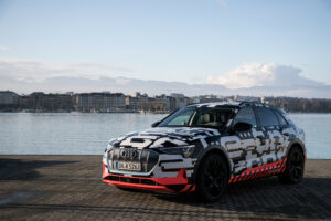 Des Audi e-tron en liberté à Genève