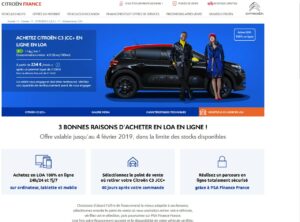 Citroën expérimente l’achat 100 % en ligne avec la C3 JCC+
