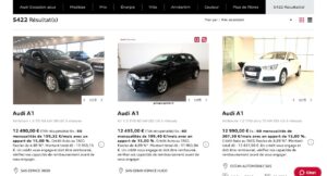 Audi met ses stocks de VN et VO en ligne