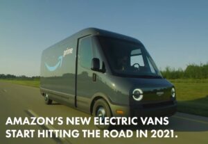 Premiers tours de roue pour le fourgon électrique d’Amazon